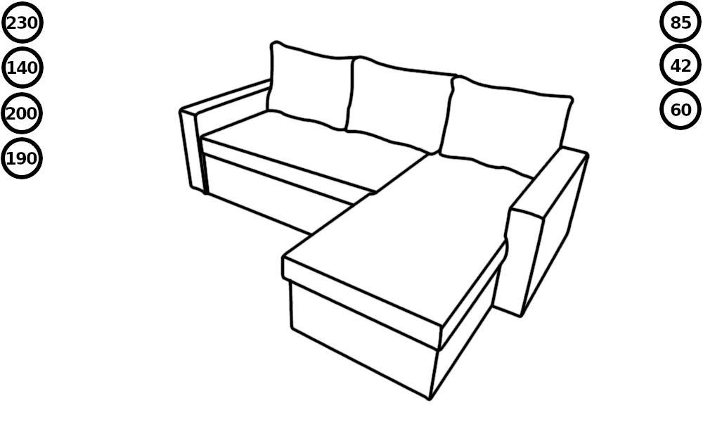 Диван кутовий №3901 Фрідом