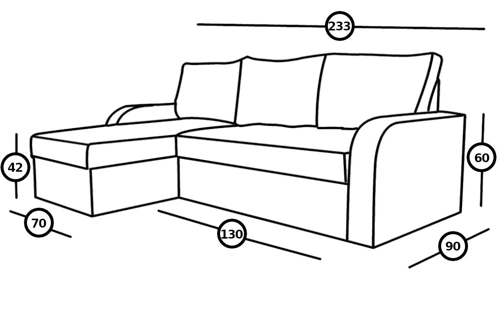 Диван кутовий №3903 Фрідом